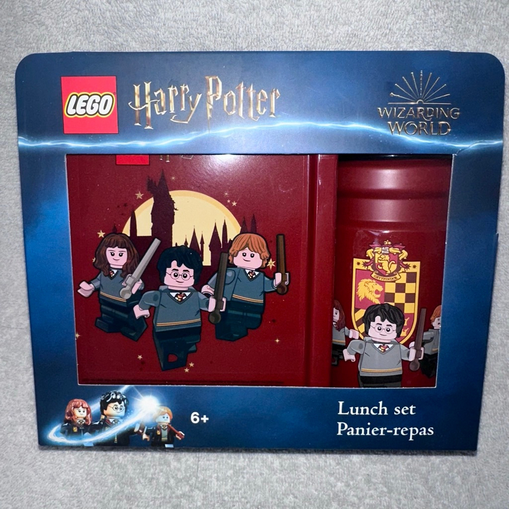 NIB LEGO Harry Potter Wizarding World Lunch Set Sandwich Box & Water Bottle